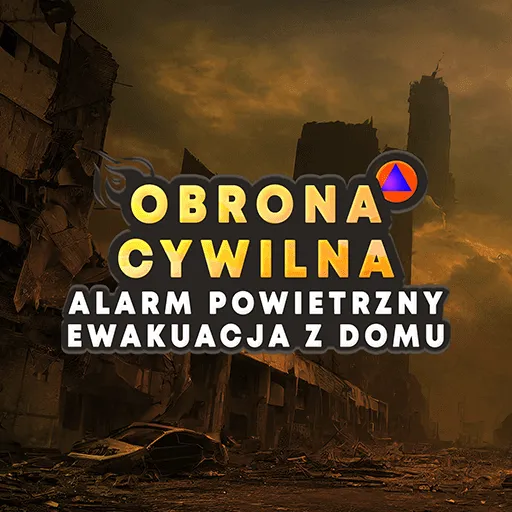 Cover art: Civil Defense, air-raid alarm and home evacuation