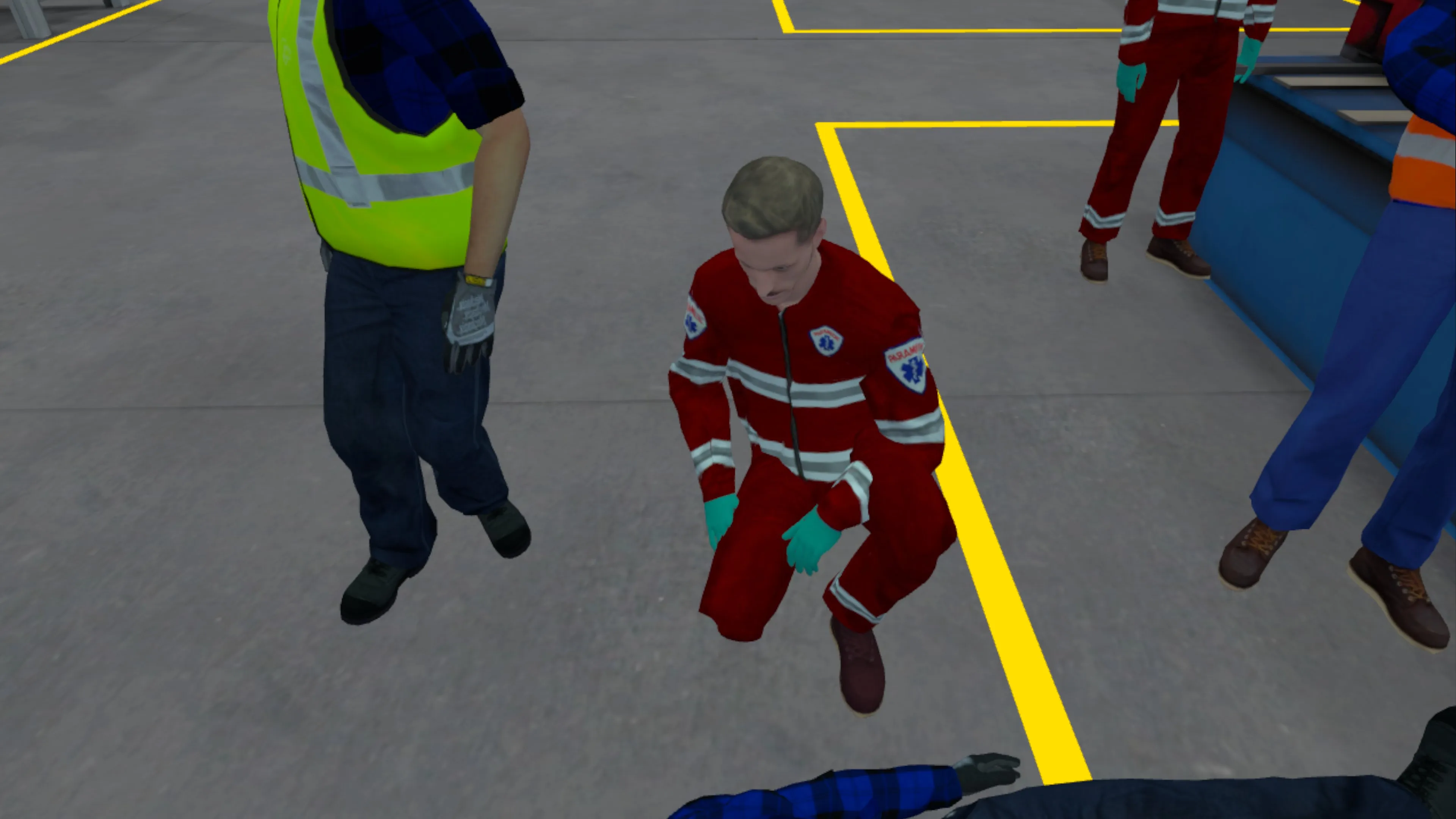 Réanimation en VR : conduite à tenir en urgence et gestes de RCP en usine.