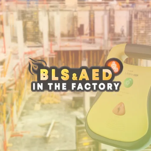 Factory first aid VR – BLS training for emergency situations.