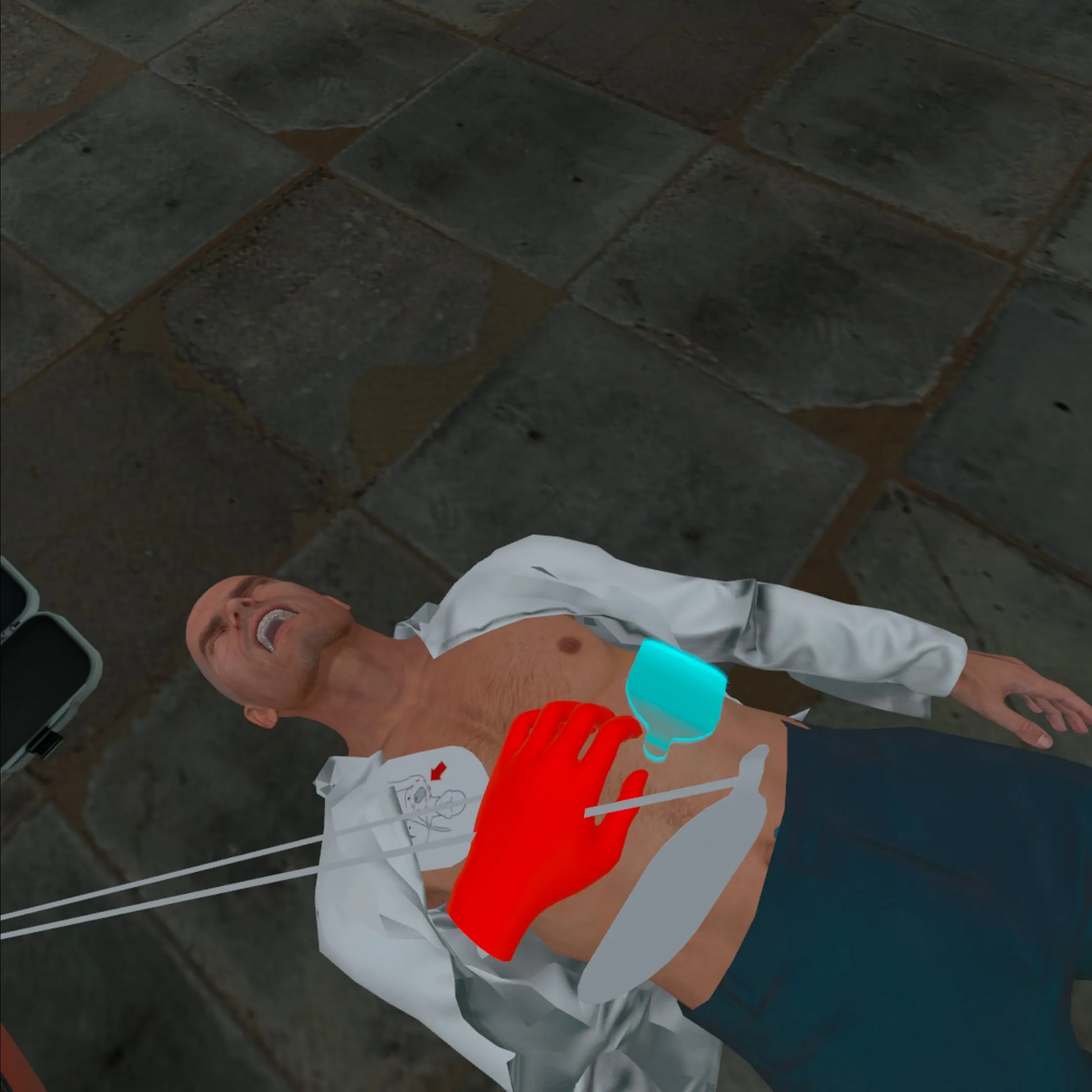 BLS and AED VR training – saving lives in emergency medical situations.