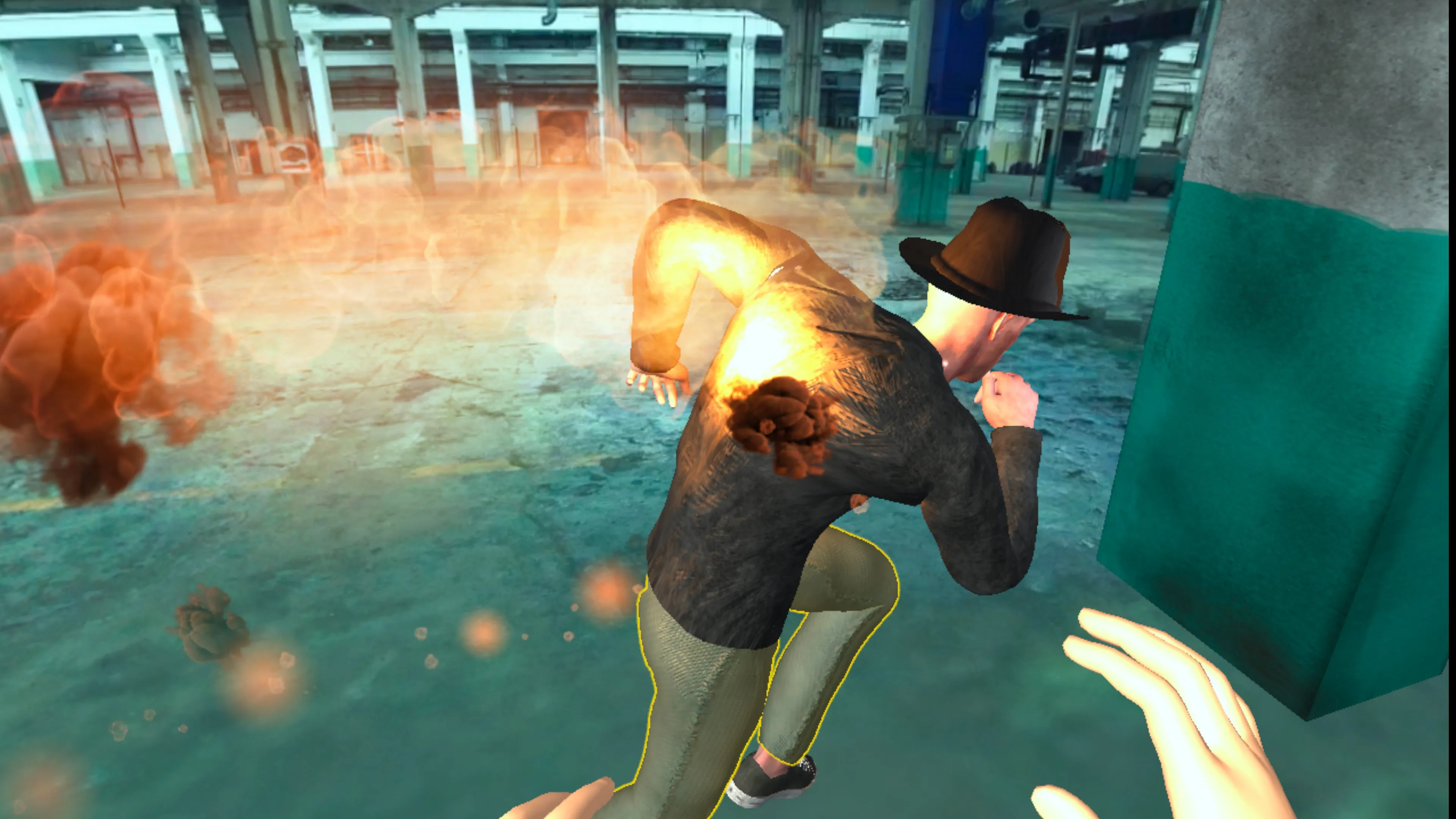 Emergency medical VR – how to act in case of severe burns.