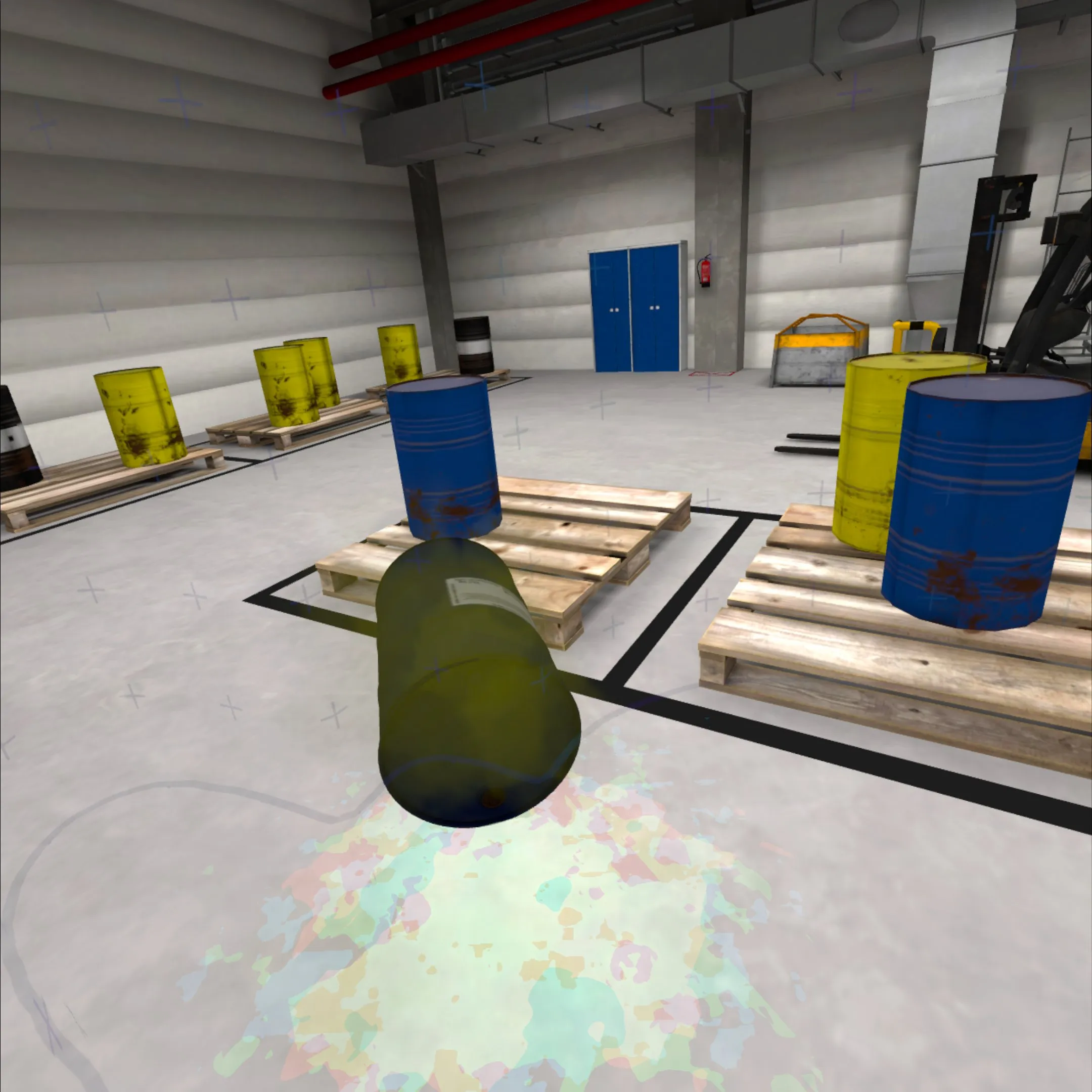 VR risk management – dealing with hazardous substance spills.