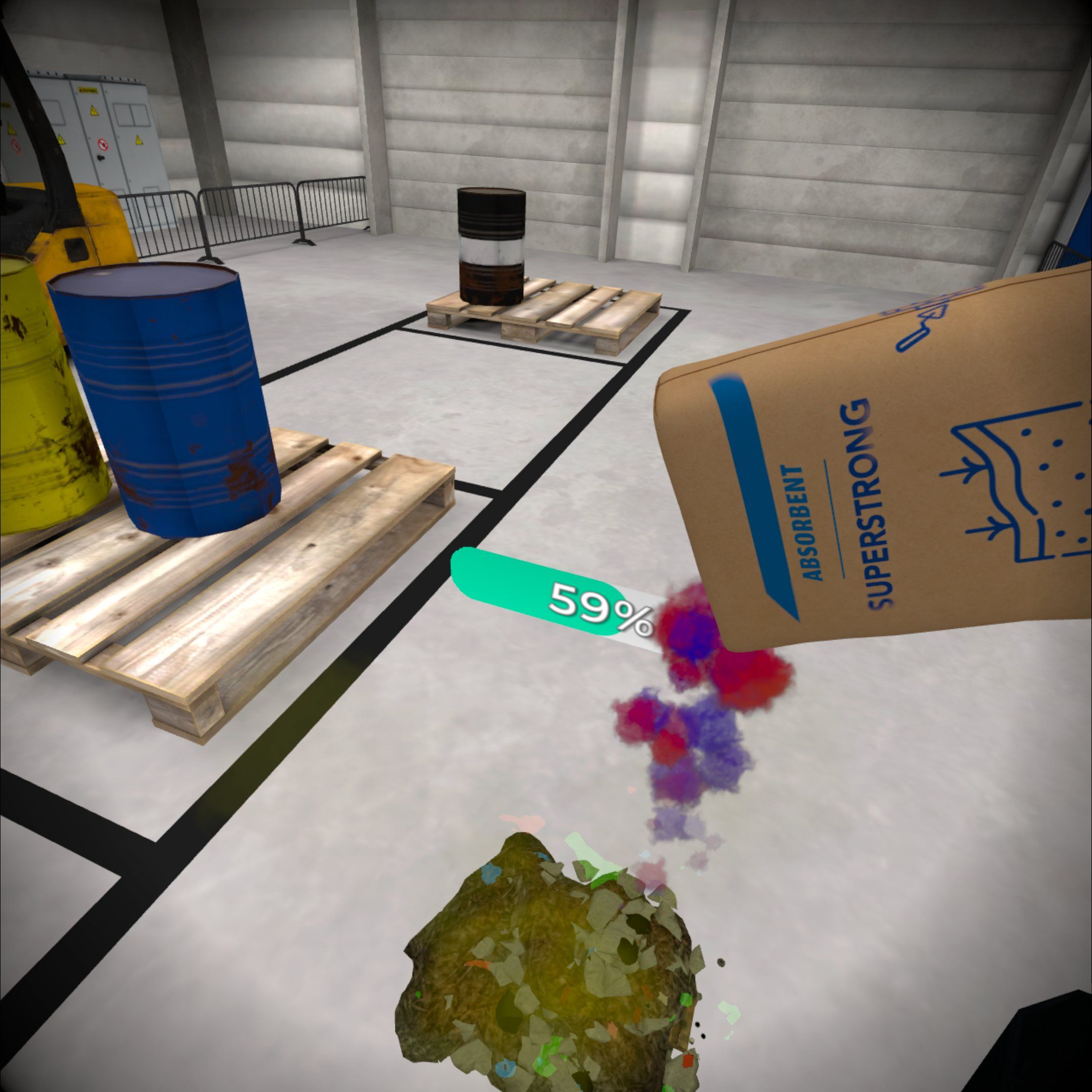 VR hazardous materials training – handling chemical spills.