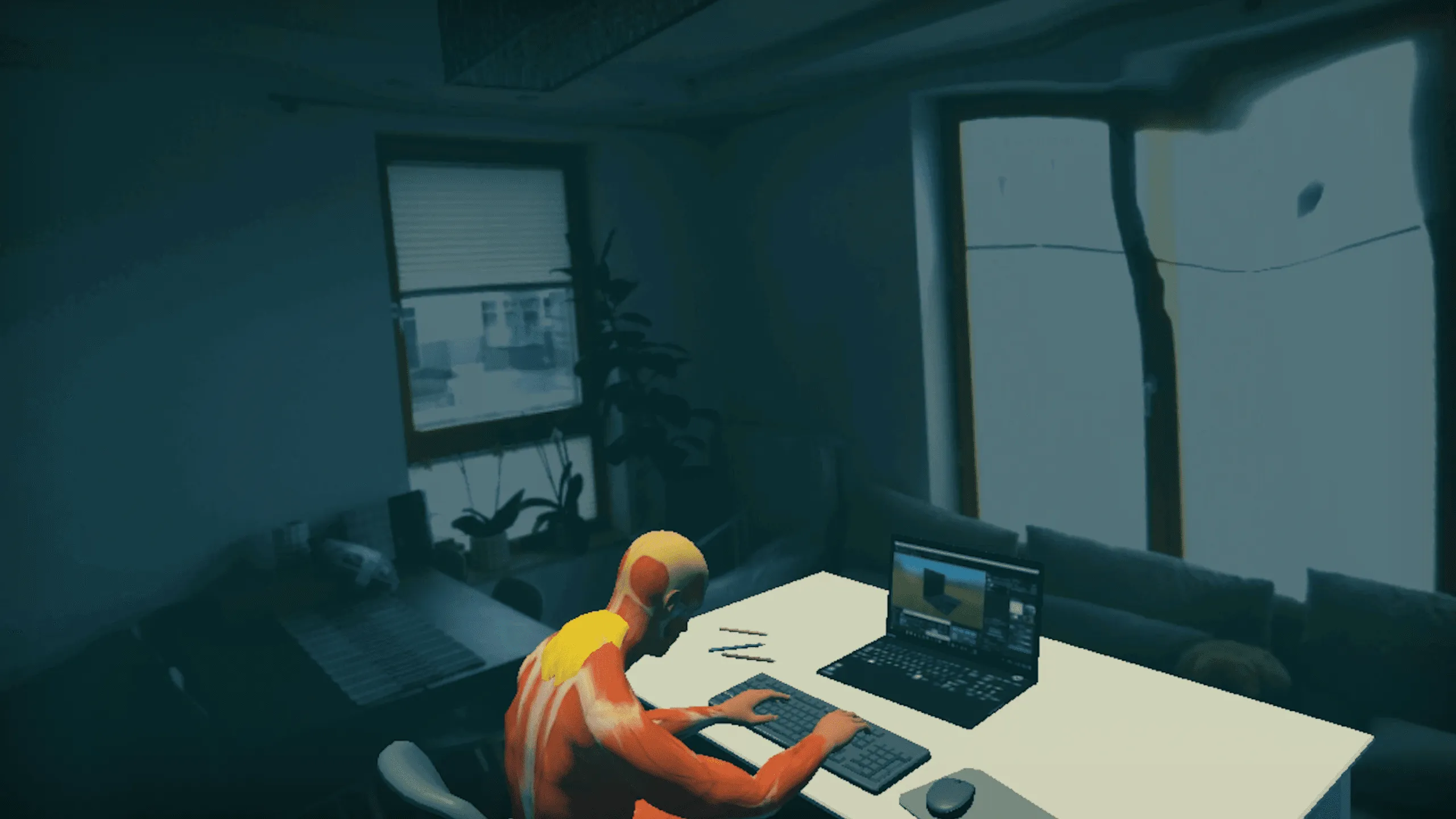 Formación VR para la oficina: previene lesiones con una postura correcta.
