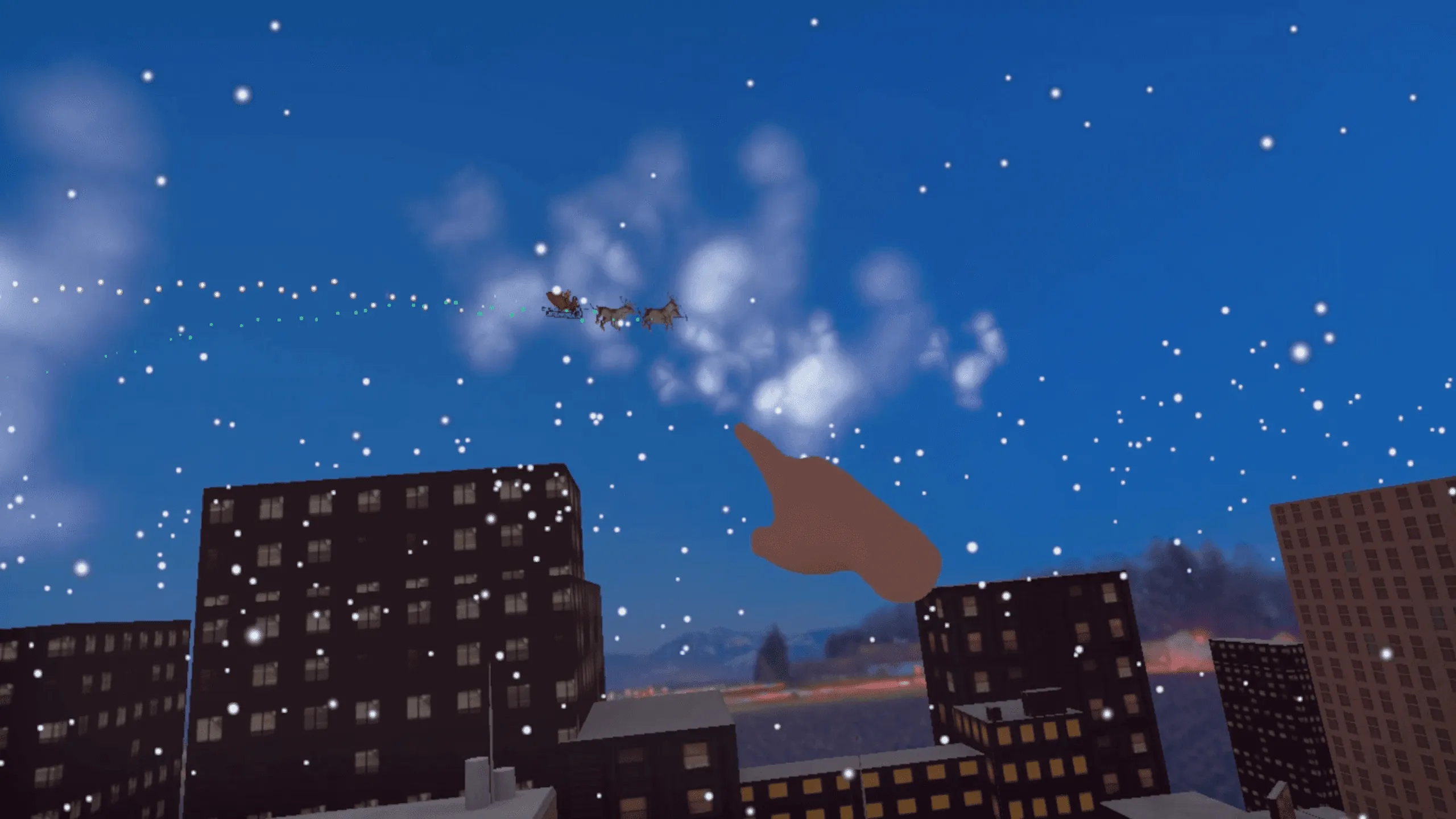 Urgence pendant les fêtes en VR : comment évacuer avec une échelle aérienne à Noël.