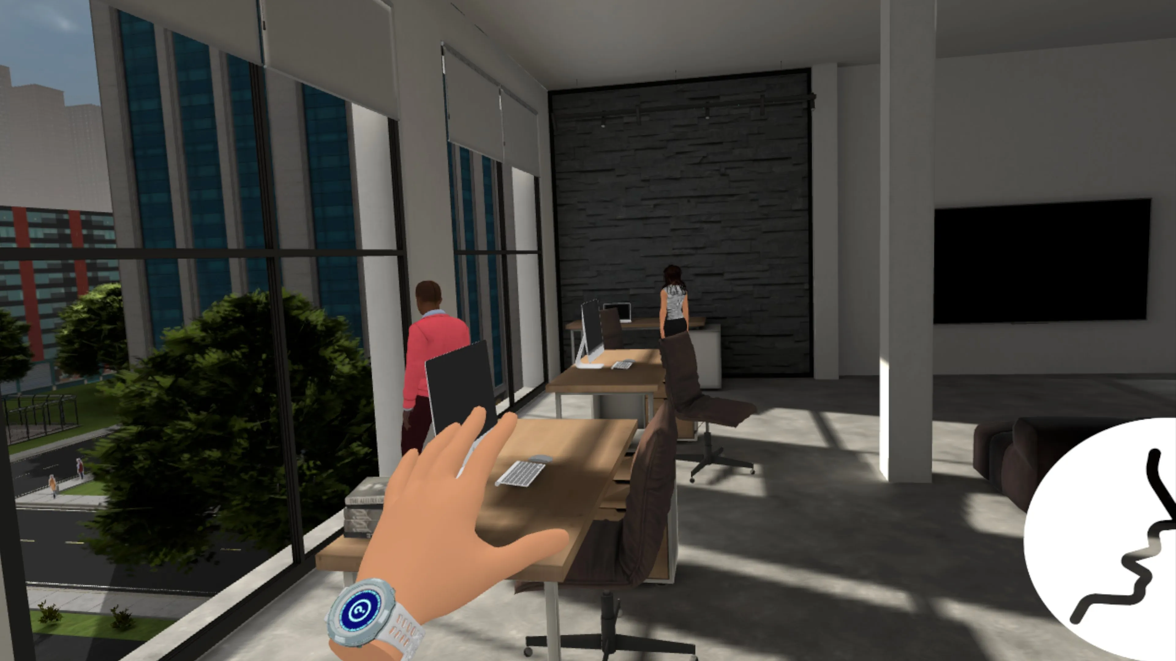 Formación VR en evacuación: seguridad contra incendios y respuesta de emergencia.