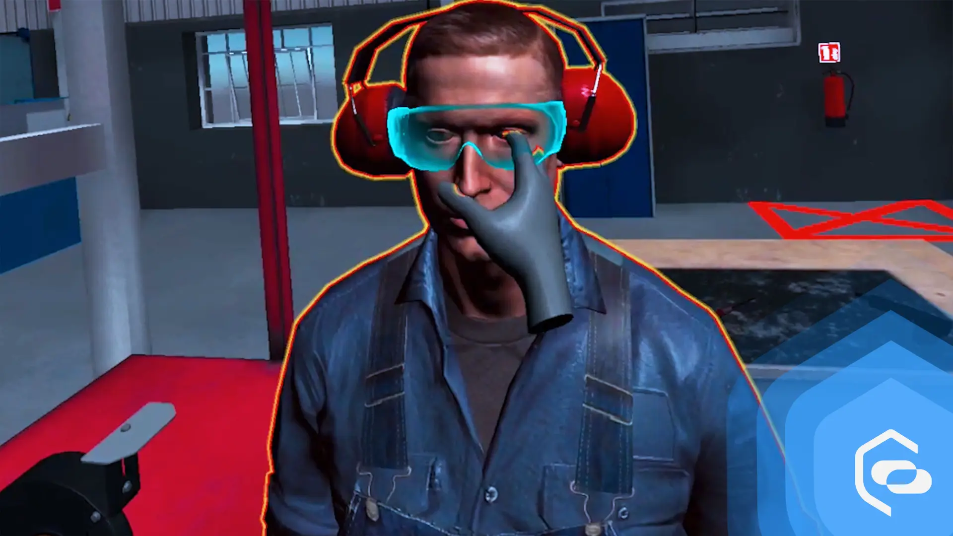 Wirtualny pracownik zakładu produkcyjnego stworzony w technologii VR